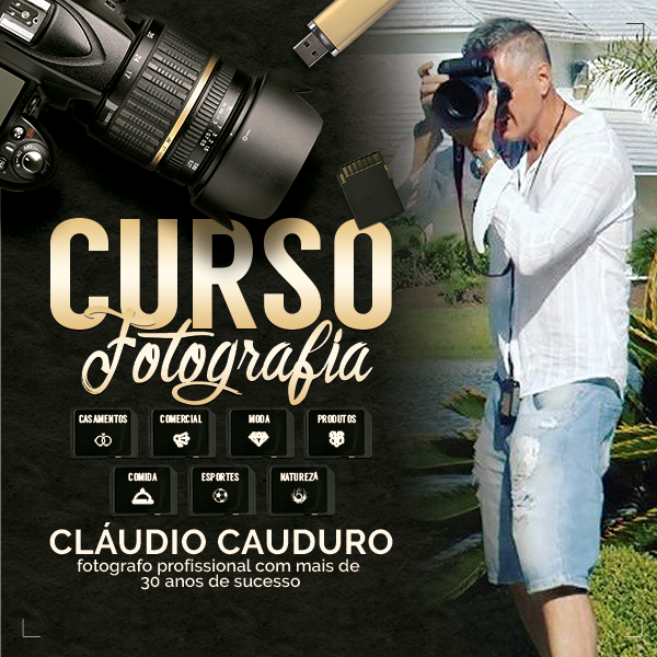 Imagem do curso Curso de Fotografia | Cláudio Cauduro