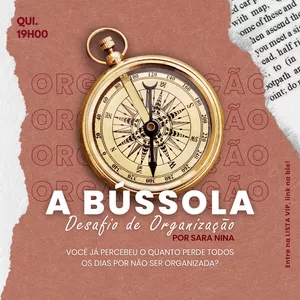 Imagem de capa para o Curso online A Bússola | Desafio de Organização 🧭 