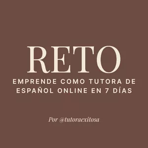 Imagen de portada para Curso online Reto Emprende como tutor de español online