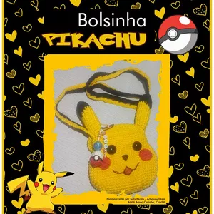 Imagem de capa para o Ebook Ebook Bolsa Pikachu - Amigurumi (Crochê)