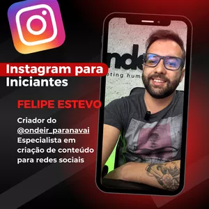 Imagem de capa para o Curso online INSTAGRAM PARA INICIANTES