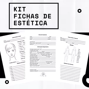 Imagem principal do produto Kit Fichas de Anamnese para Esteticista em PDF
