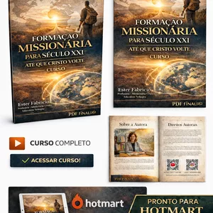 Imagem de CURSO DE MISSÕES COMPLETO: FORMAÇÃO MISSIONÁRIA PARA O SÉCULO XXI ATÉ QUE CRISTO VOLTE. CENTRO DE FORMAÇÃO GLOBAL . 2 BÔNUS: INTERCESSÃO MUNDIAL & GINCANAS criado por Centro de Formação Missionária Profª ESTER FABRICIO na hotmart