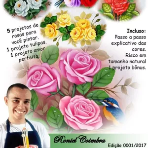 Imagem de capa para o Ebook Apostila para pintura em tecido - 1° edição 