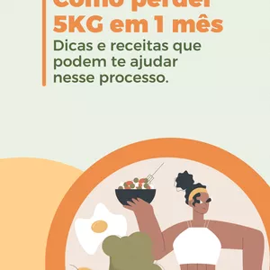 Imagem de capa para o Ebook Como perder 5kg, em 1 mês