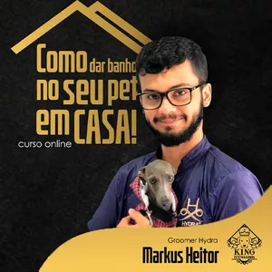 Imagem de capa para o Curso online Como dar banho no seu pet em casa