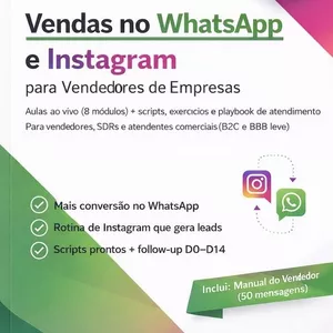 Imagem do curso Vendas Digitais Profissionais: WhatsApp e Instagram para Resultados