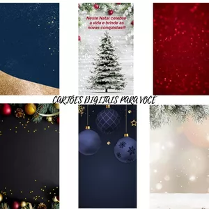 Imagem de capa para o Curso online CARTÃO DIGITAL DE NATAL EM VIDEO [SEM NECESSIDADE DE EDIÇÃO]