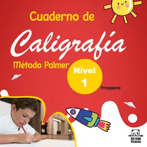 Imagen de portada para Ebook Cuaderno de Caligrafía Método Palmer Nivel 1 para niños de 5 - 6 años