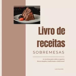 Imagem de capa para o Ebook Livro de receitas - 42 sobremesas