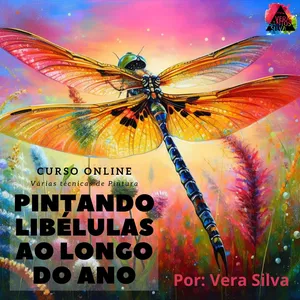 Imagem de capa para o Curso online Pintando Libélulas durante o ano