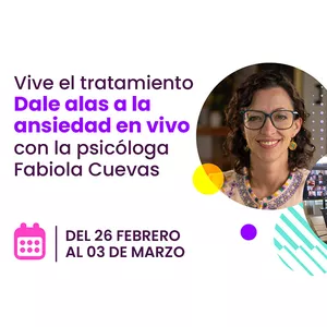 Imagen de portada para Evento online Dale alas a la ansiedad - En vivo