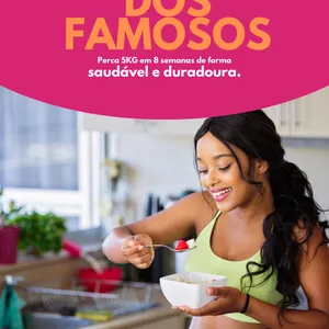 Imagem de capa para o Ebook o segredo da dieta dos famosos