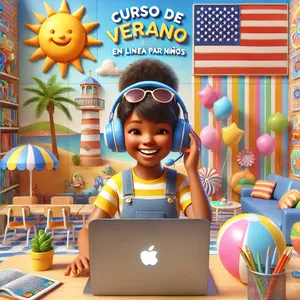 Imagen de portada para Curso online Curso de Verano de Inglés en Línea para Niños 🔥 - ¡OFERTA 20% DESCUENTO! 
