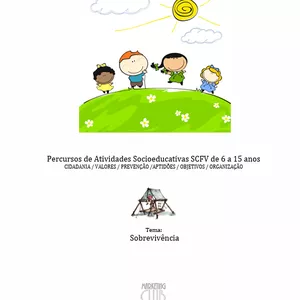 Imagem de capa para o Ebook CADERNO DE ATIVIDADES SOCIOEDUCATIVAS PERCURSO SOBREVIVÊNCIA SCFV