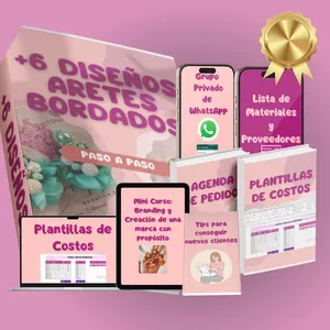 Imagen de portada para Curso online Aretes Bordados : Del hobby al negocio