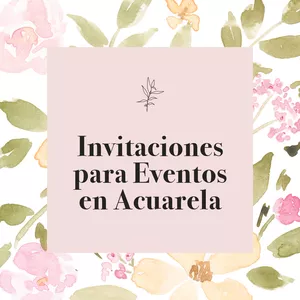 Imagen de portada para Curso online Invitaciones para Eventos en Acuarela Vitalicio