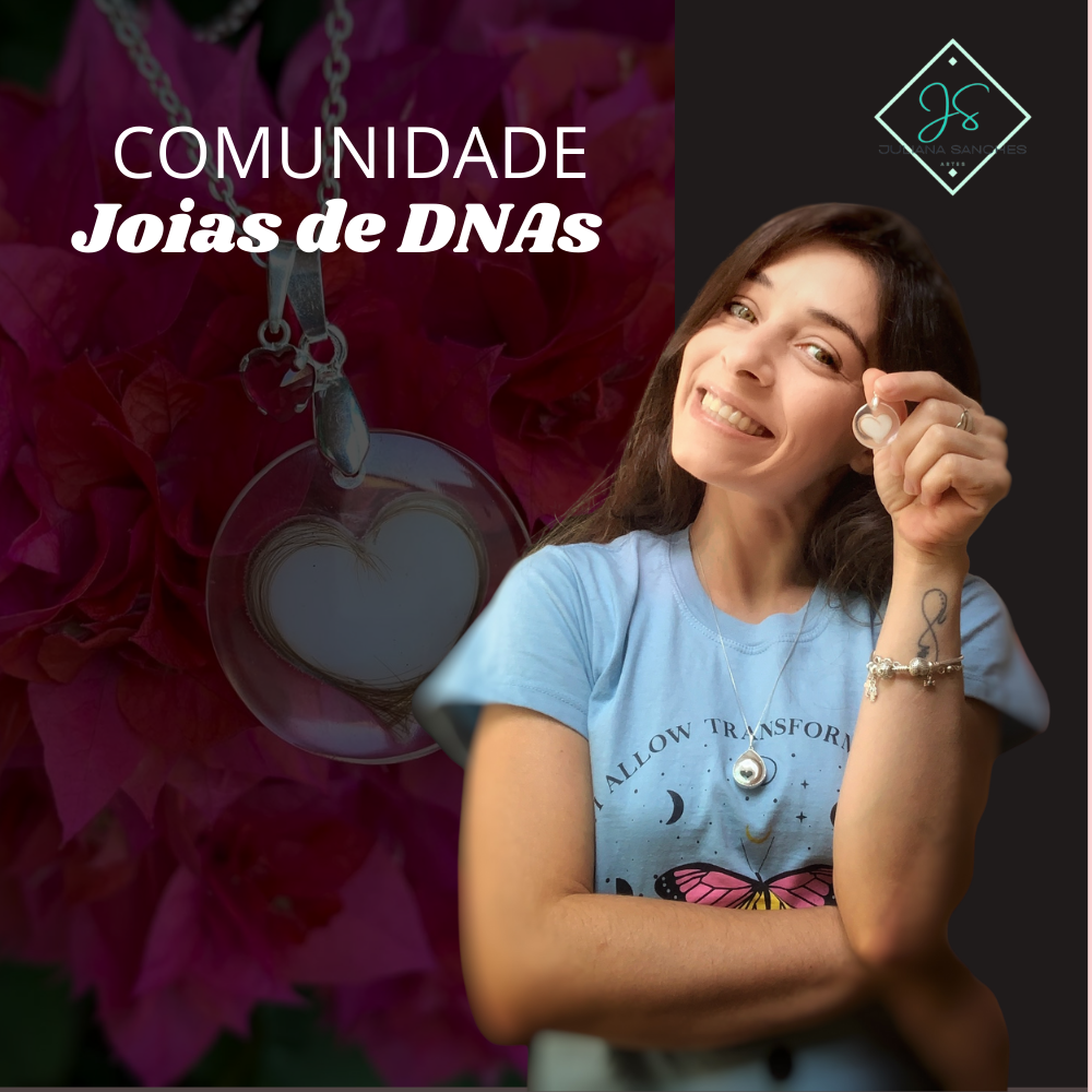 Juliana Sanches Comunidade Joias de DNAs (leite materno / cabelo / cordão umbilical e outros) Compras Digitais Dicas de Cursos