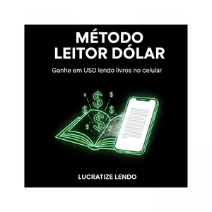 Imagem de capa para o Ebook Método Leitor Dólar – Ganhe em USD lendo livros no celular