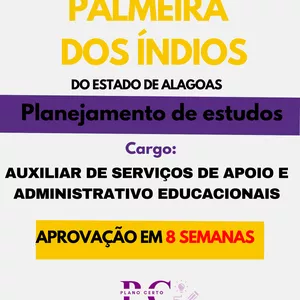 Imagem de capa para o Ebook -AUXILIAR DE SERVIÇOS DE APOIO E ADMINISTRATIVO EDUCACIONAIS -Planejamento de estudos + 3 BÕNUS