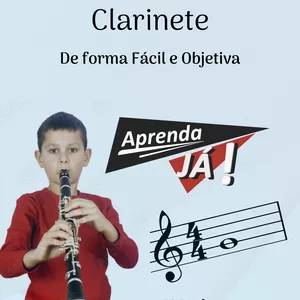 Imagem de capa para o Ebook Aprenda tocar Clarinete de forma Fácil e Objetiva - 1º Volume