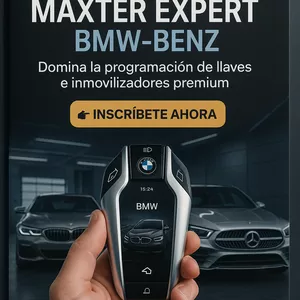 Imagen de portada para Curso online 🔵 Curso Maxter Expert BMW BENZ - Programación de llaves en BMW-Mini y Mercedes Benz - NCK