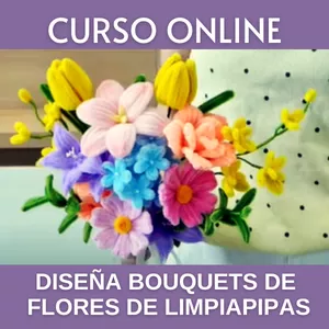 Imagen de portada para Curso online  El Rentable Negocio de los Bouquets de Flores de Limpiapipas  