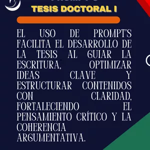 Imagen de portada para Curso online Prompt´s Tesis Doctoral 