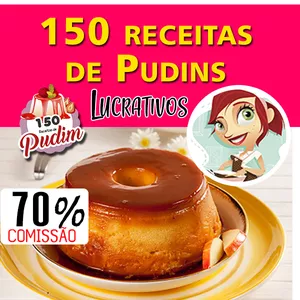 Imagem de capa para o Ebook 150 Receitas de Pudins - Lucrativos passo a passo