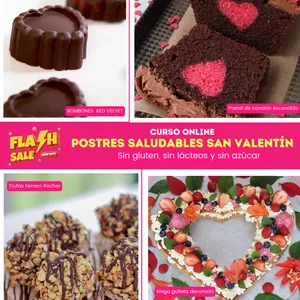 Imagen de portada para Curso online Postres Saludables San Valentín