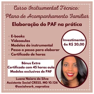 Imagem de capa para o Curso online Elaboração do Plano de Acompanhamento Familiar - PAF