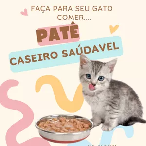 Imagem de capa para o Ebook Patê caseiro para felinos.