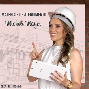 Imagem de capa para o Curso online Micheli Mayer - Materiais de atendimento para escritório de arquitetura. 