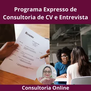 Imagem de capa para o Curso online Consultoria Online: Expresso de Análise e Reformulação de CV + Preparação para Entrevista de Emprego