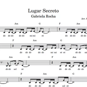 Lugar Secreto - Gabriela Rocha Sheet music for Vocals (Solo)