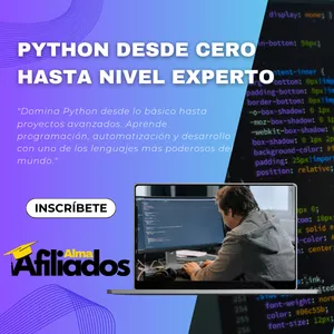 Imagen de portada para Curso online ▶️Python desde cero hasta nivel experto