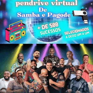 Imagem de capa para o Ebook Pendrive Virtual de Samba e Pagode