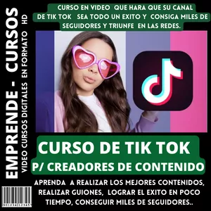 Imagen de portada para Curso online CURSO DE TIK TOK  - CREADOR DE CONTENIDO
