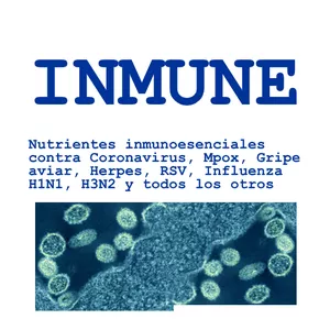 Imagen de portada para Ebook INMUNE: Micronutrientes esenciales contra Coronavirus, Mpox, Gripe aviar, Herpes, RSV, Influenza H1N1, H3N2 y todos los otros (Ebook)
