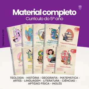 Imagem de capa para o Ebook Material Completo 5º ano do ensino fundamental (10 anos)