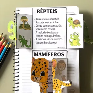 Imagem de capa para o Ebook FICHA INTERATIVA DOS ANIMAIS VERTEBRADOS 