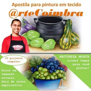 Imagem de capa para o Ebook Apostila para pintura em tecido - 3° edição 