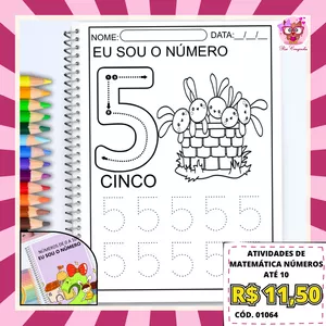 Imagem de capa para o Ebook ATIVIDADES DE MATEMÁTICA NÚMEROS ATÉ 10