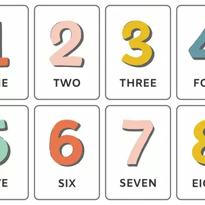 Imagen de portada para Ebook Flashcards de Números del 1 al 20