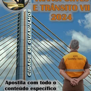 Imagem de capa para o Ebook Agente de Transportes e Trânsito - Guarulhos - Apostila Completa do Conteúdo Específico