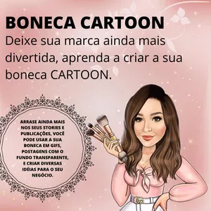 MKT - Marketing com sua caricatura em cartoon por La Linda Beauty
