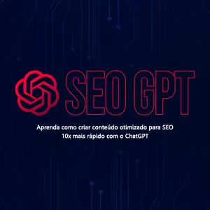 Imagem de capa para o Curso online CURSO DE SEO COM CHATGPT - SEO GPT