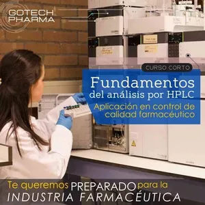 Imagen de portada para Curso online Fundamentos del HPLC, aplicación en industria farmacéutica