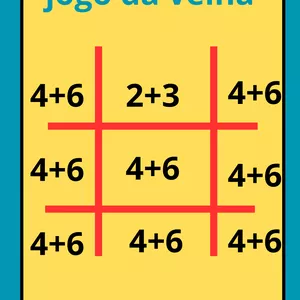 Imagem de capa para o Ebook Jogo da velha da adição e subtração