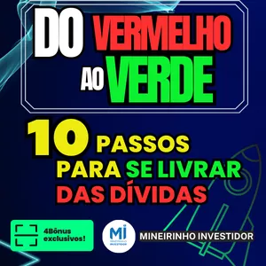Imagem de capa para o Ebook DO VERMELHO AO VERDE : 10 PASSOS PARA SE LIVRAR DAS SUA DÌVIDAS